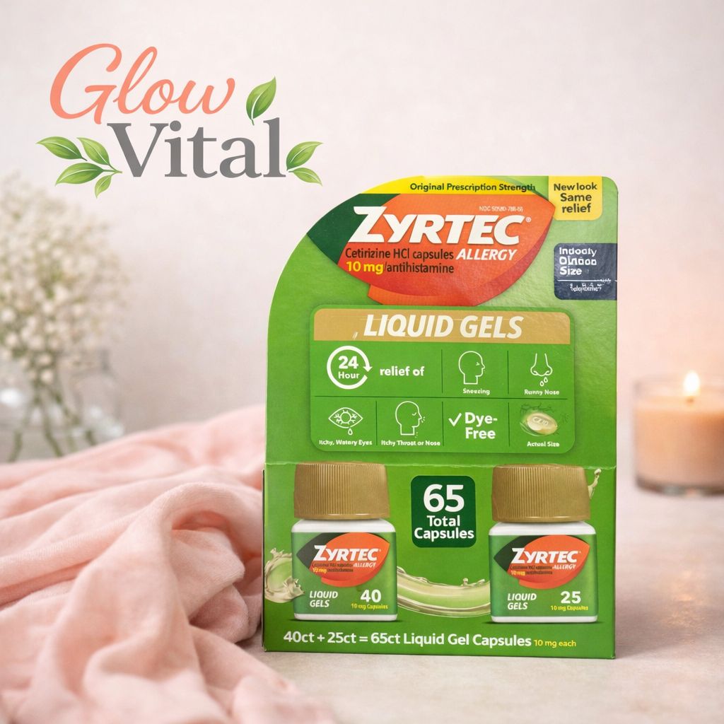 🌿 Zyrtec Allergy Liquid Gels 10 mg – Alivio rápido y duradero contra las alergias