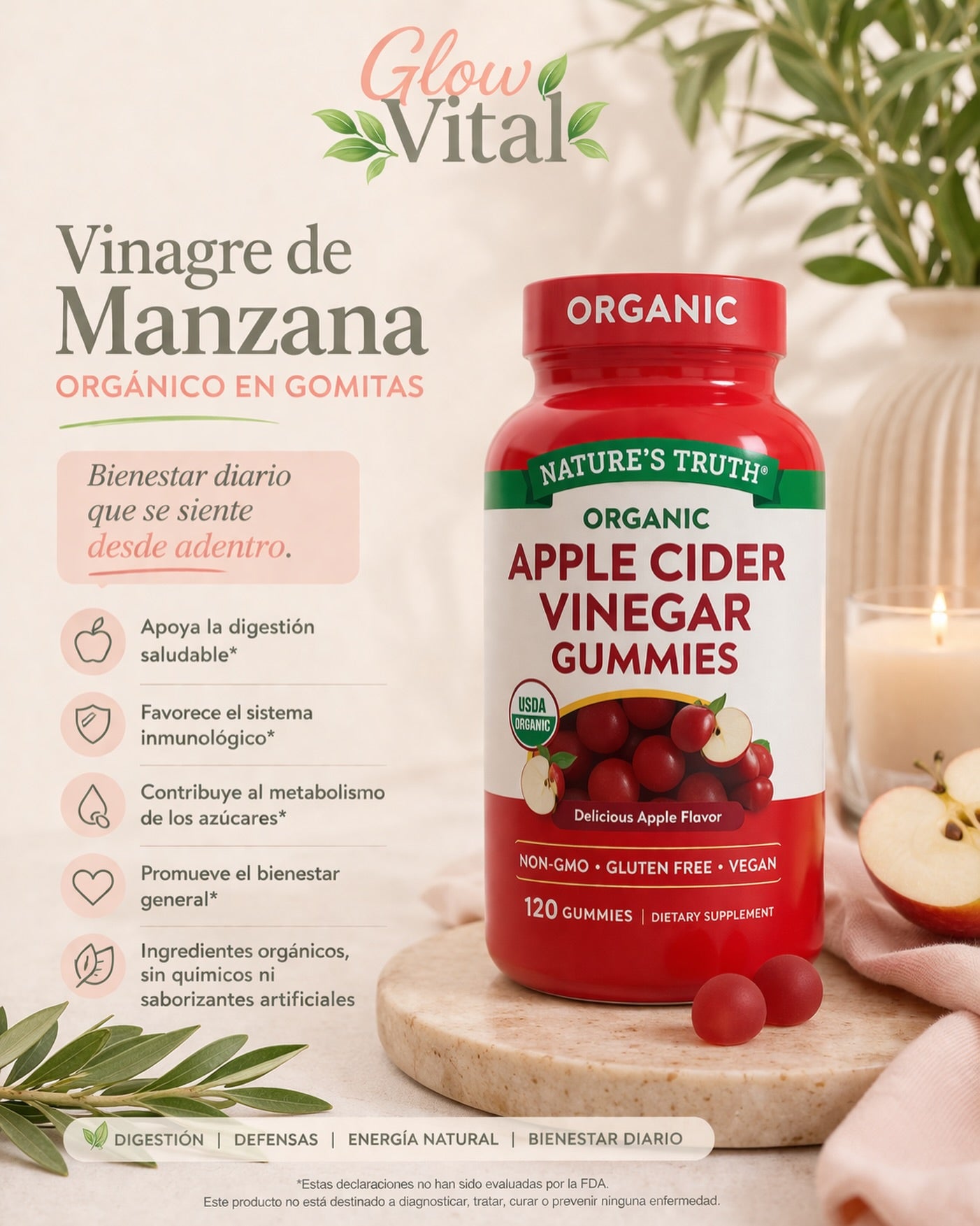 GOMAS VINAGRE DE MANZANA